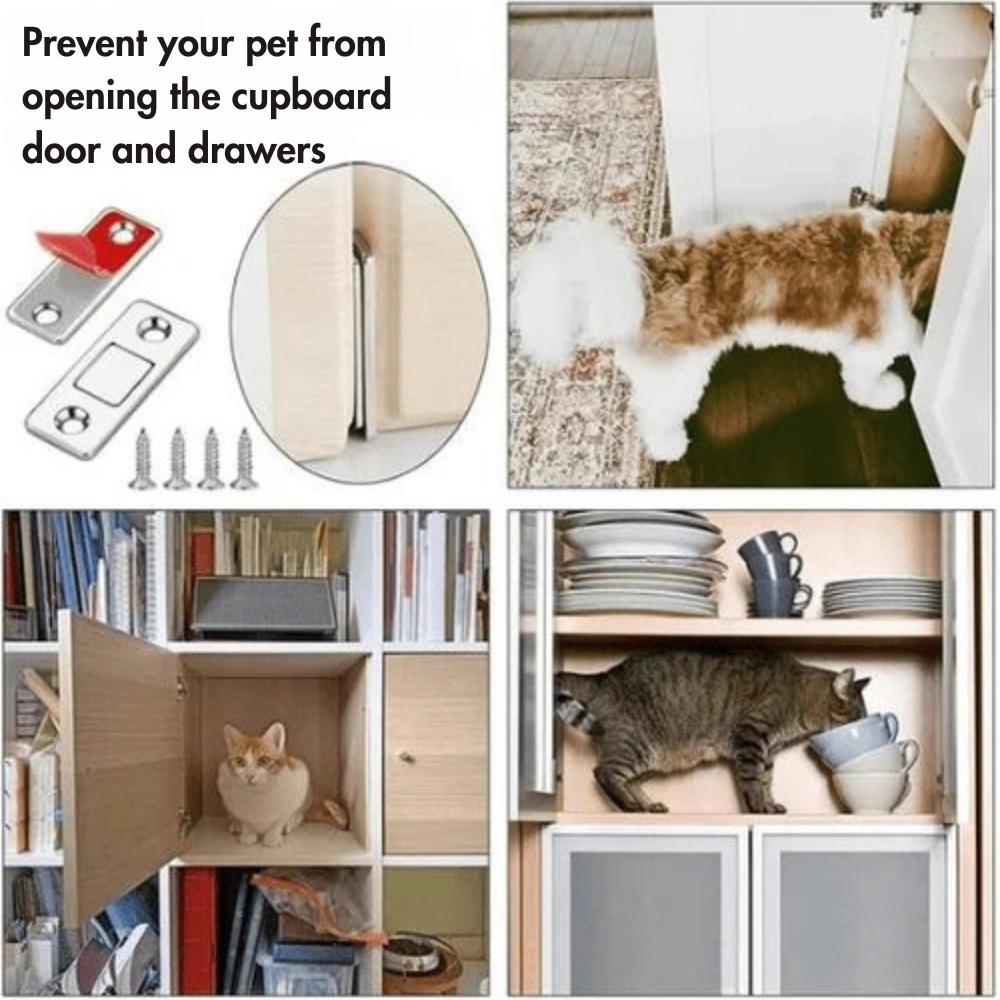 InvisiLock™ – Invisible Cabinet Door Magnets (Set of 4)