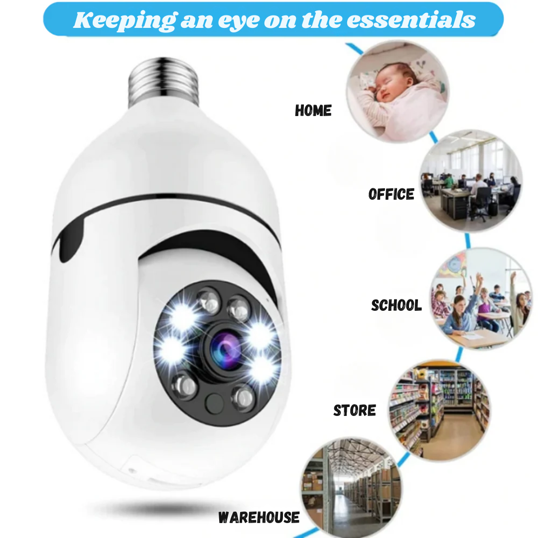 SpyBulb™ - Security Wifi Light Bulb Camera