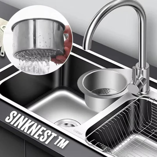 SinkNest™ – Swan Shaped Sink Strainer Basket
