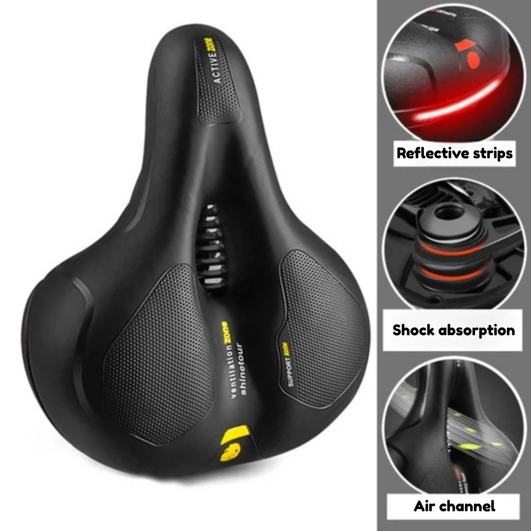 CloudRide™ – Breathable Hollow Bike Saddle